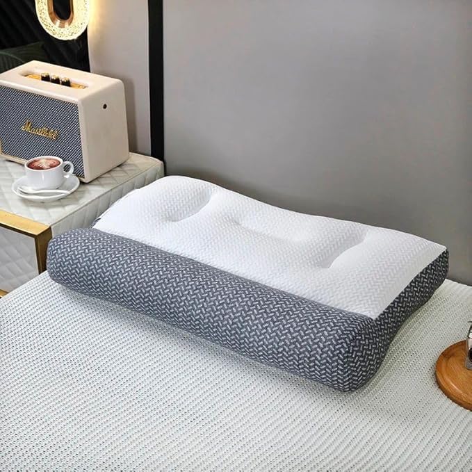 KOIME KOIME Orthopedic Memory Foam Bed Pillow for Sleeping Neck Pain Relief Soft Yet Supportive Suitable for Side Back Sleepers Pack of 012024 - Image 4