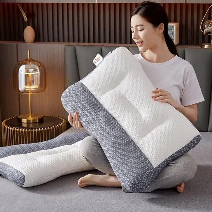 KOIME KOIME Orthopedic Memory Foam Bed Pillow for Sleeping Neck Pain Relief Soft Yet Supportive Suitable for Side Back Sleepers Pack of 012024 - Image 2