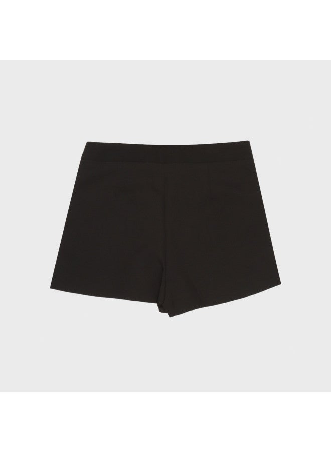 Zara Side Zipper Pleated Soft Comfortable Dual-Pocket Business Casual Versatile Short Skirt Pants - Image 3