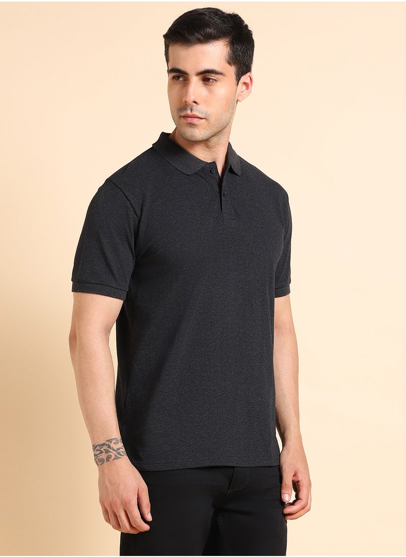 Dennis Lingo Grey T-Shirt for Men, 100% Cotton, Regular Fit  - Image 3
