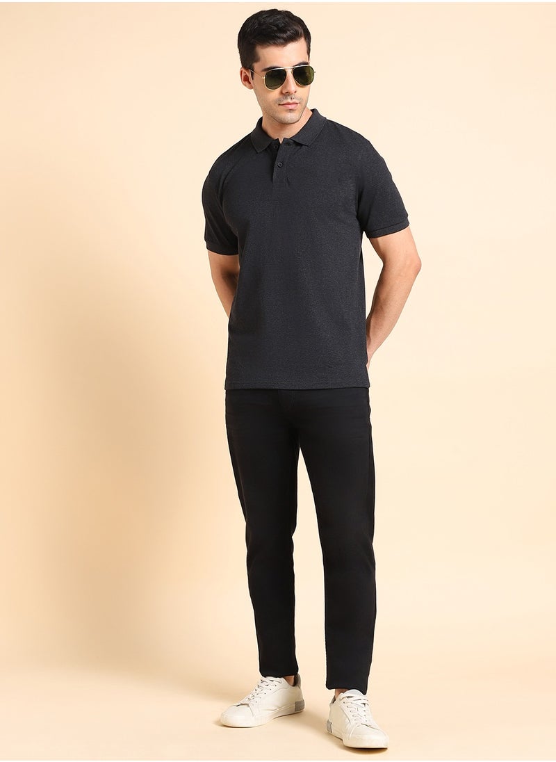 Dennis Lingo Grey T-Shirt for Men, 100% Cotton, Regular Fit  - Image 2