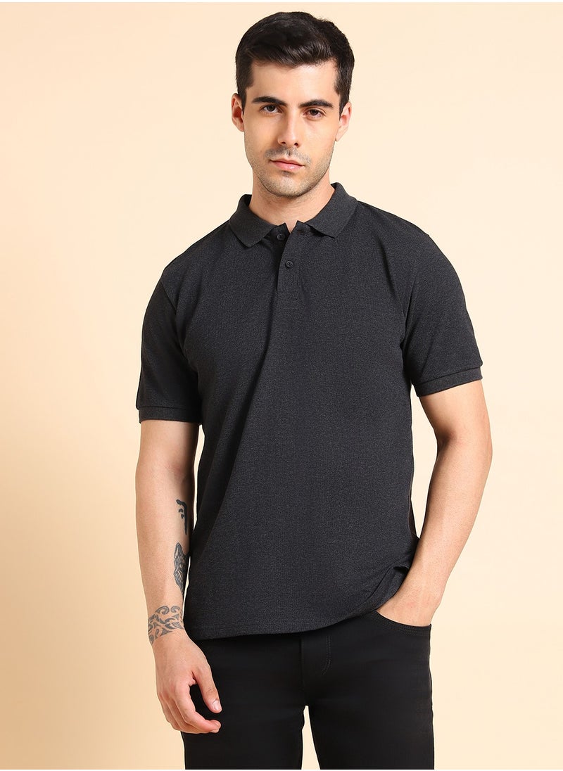 Dennis Lingo Grey T-Shirt for Men, 100% Cotton, Regular Fit  - Image 1