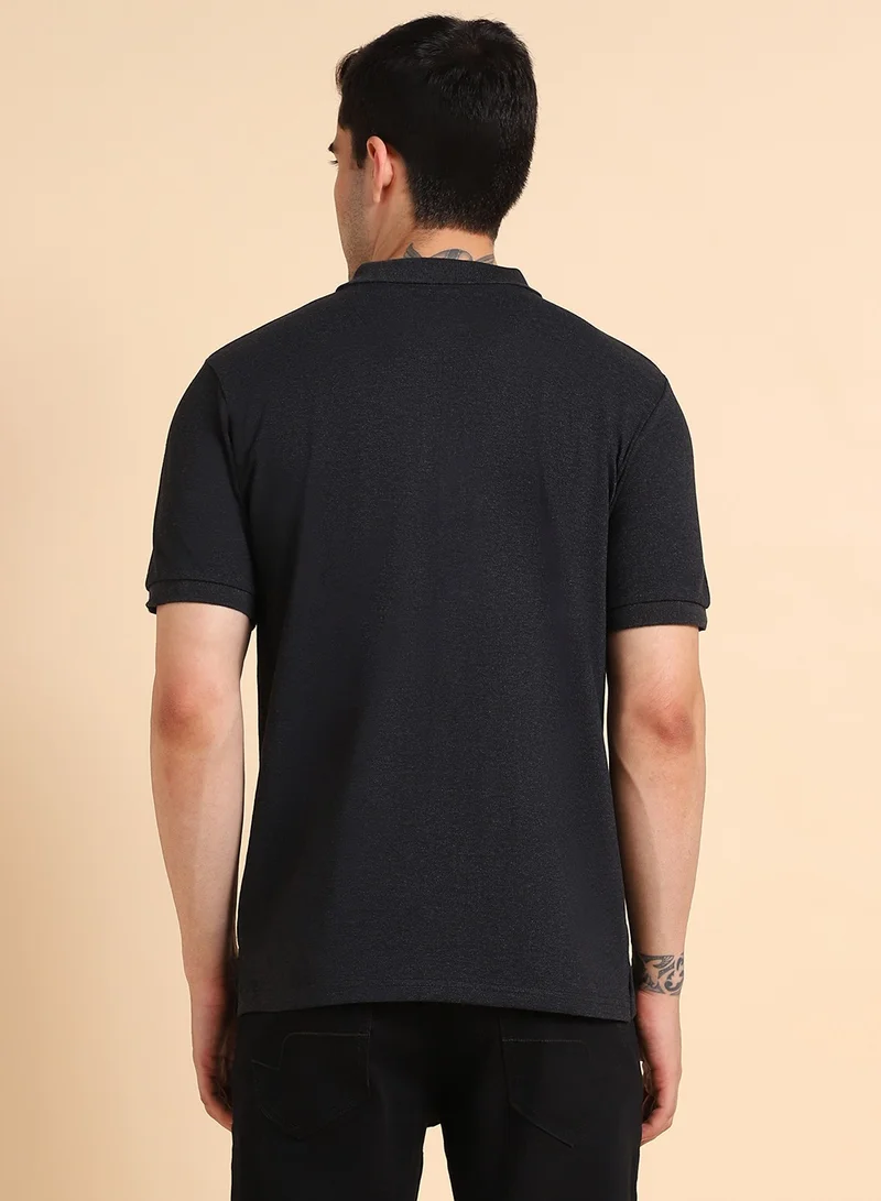 Dennis Lingo Grey T-Shirt for Men, 100% Cotton, Regular Fit