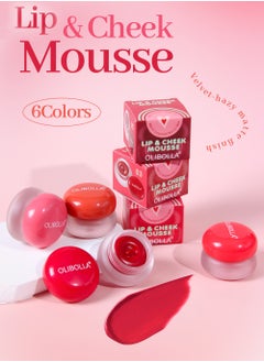 OLIBOLLA Lip & Cheek Blurry Pudding Pot with Silicone lip brush, Multi-Purpose Velvet Matte Cream for Buildable Color, Lightweight Formula for Lasting Look & Concealing Lip Lines  - Image 2