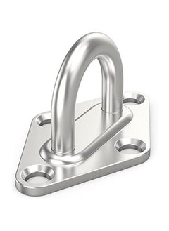 Arabest Set of 8 3.2 Inch Stainless Steel Pad Eye Plate Hook and 3 Inch Snap Hook with Screws for Ceiling Suspension, Marine Applications  - Image 4