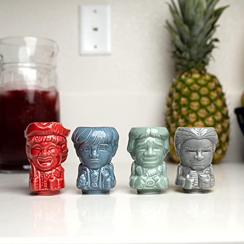 Geeki Tikis The Goonies Mini Muglet 4-Pack | Mikey, Data, Chunk, Mouth | Tumbler Cocktail Glasses, Tropical Drinkware For Home Barware Set | '80s Movies Gifts and Collectibles | Each Holds 2 Ounces - Image 4