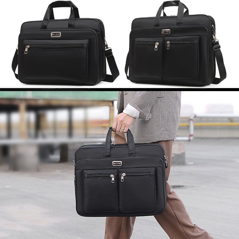 Portable Shoulder Notebook Tablet Computer Bag 15 Inch Office Travel Student Printing Large Capacity Computer Bag - Image 3