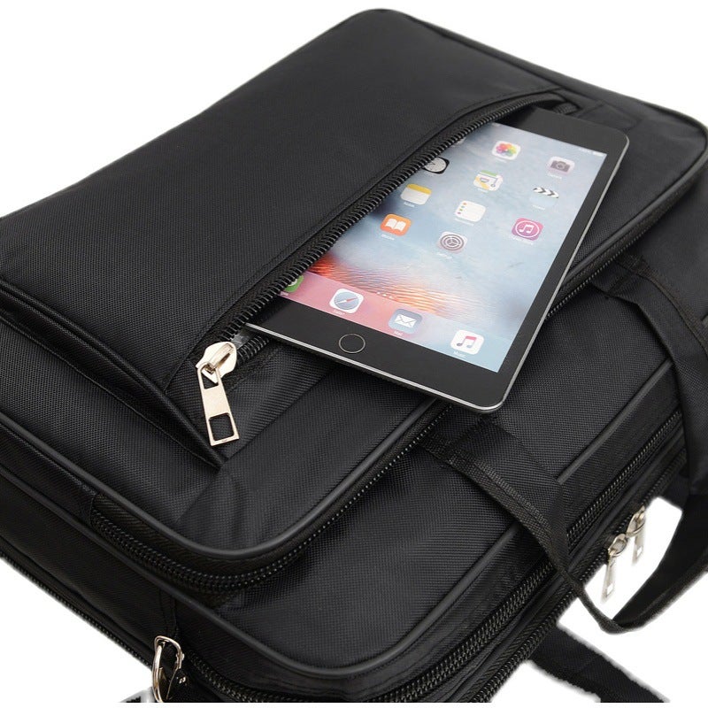 Portable Shoulder Notebook Tablet Computer Bag 15 Inch Office Travel Student Printing Large Capacity Computer Bag - Image 5