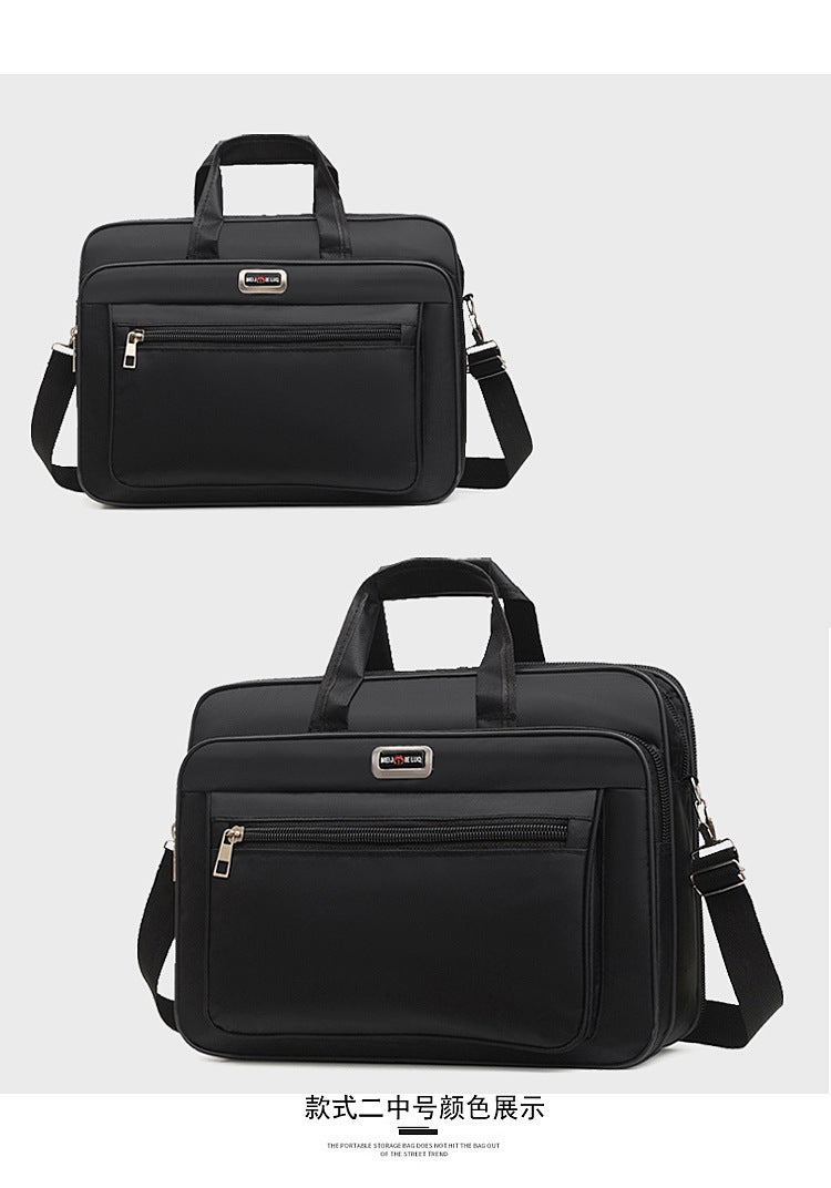 Portable Shoulder Notebook Tablet Computer Bag 15 Inch Office Travel Student Printing Large Capacity Computer Bag - Image 1