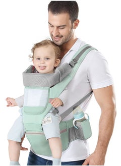 Y&D Baby Carrier Ergonomic Infant with Hip Seat Kangaroo Bag Soft Newborn to Toddler 7-66lbs Front and Back Holder for Men Dad Mom  - Image 1