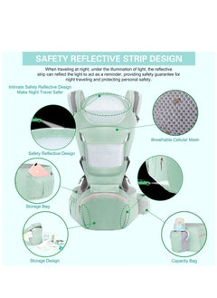 Y&D Baby Carrier Ergonomic Infant with Hip Seat Kangaroo Bag Soft Newborn to Toddler 7-66lbs Front and Back Holder for Men Dad Mom  - Image 3