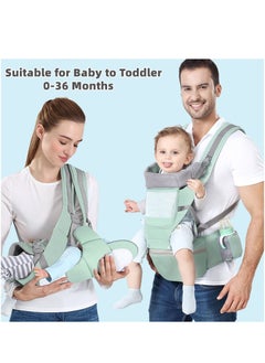 Y&D Baby Carrier Ergonomic Infant with Hip Seat Kangaroo Bag Soft Newborn to Toddler 7-66lbs Front and Back Holder for Men Dad Mom  - Image 4