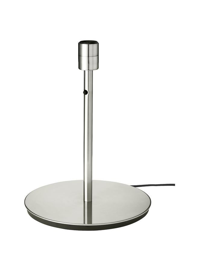 erorex Table lamp base, nickel-plated, 38 cm - Image 1