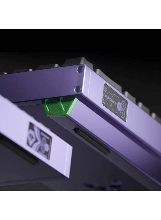 Piifox Defender 68 PC Gaming Keyboard Wired, 0.01mm Precision Magnetic Switch Hot Swappable, PBT Keycaps, RGB, 128K Polling Rate, IP57, Full Aluminum CNC Housing, Compatible with Mac(Purple) - Image 4