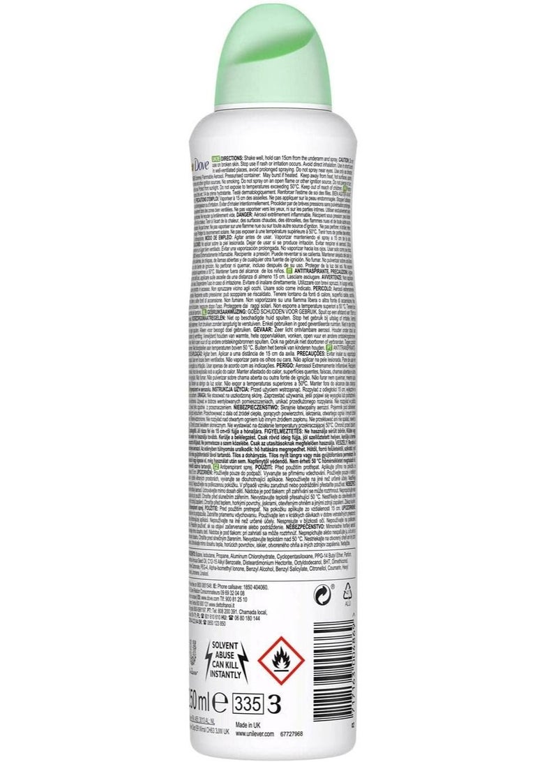 Dove go fresh cucumber and green tea antiperspirant 250mlx6 - Image 3