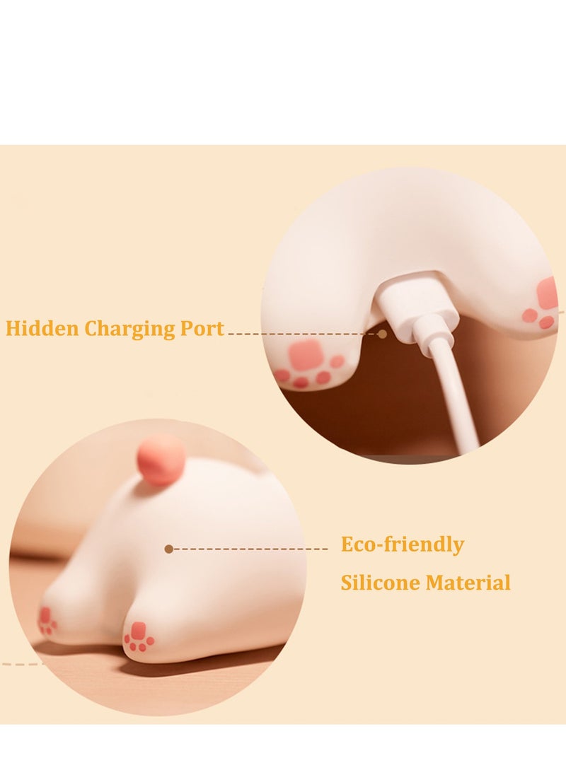 Generic - Rabbit Night Light for Kids, Cute Silicone lamp, Dimmable Rechargeable Bunny Nursery Night lamp, Bedside Lamp for Breastfeeding - Image 1