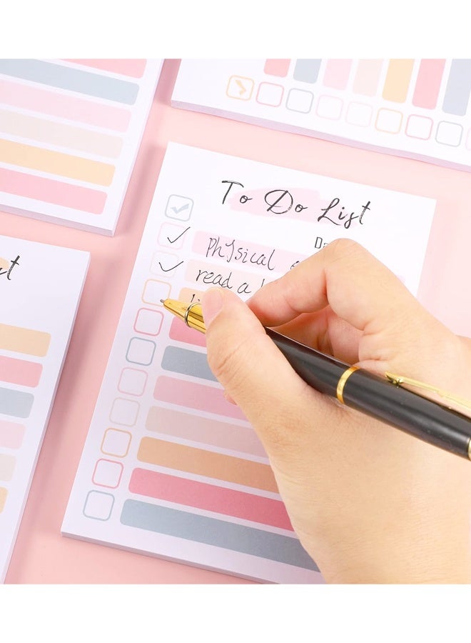 4 Pack Cute Sticky Notes, Vintage Colors Stickies Super Sticking Power Memo Pads for Office, School Use, Easy to Use - Image 4