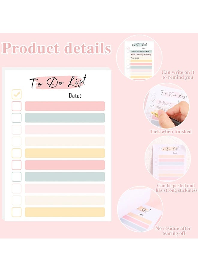 4 Pack Cute Sticky Notes, Vintage Colors Stickies Super Sticking Power Memo Pads for Office, School Use, Easy to Use - Image 3