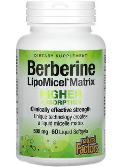 Berberine LipoMicel Matrix 500 mg 60 Liquid Softgels
