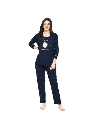 Women's Cotton Dot Printed Night Suit Set of Top & Pajama Set - pzsku/Z9A69B4C0F902EACFA856Z/45/1747485164/6e7cac6b-276e-40a6-8dec-d5debaef8e43