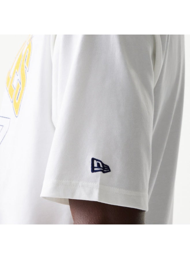 NEW ERA NBA DISTRESSED OS TEE LOSLAK  WHI - Image 2