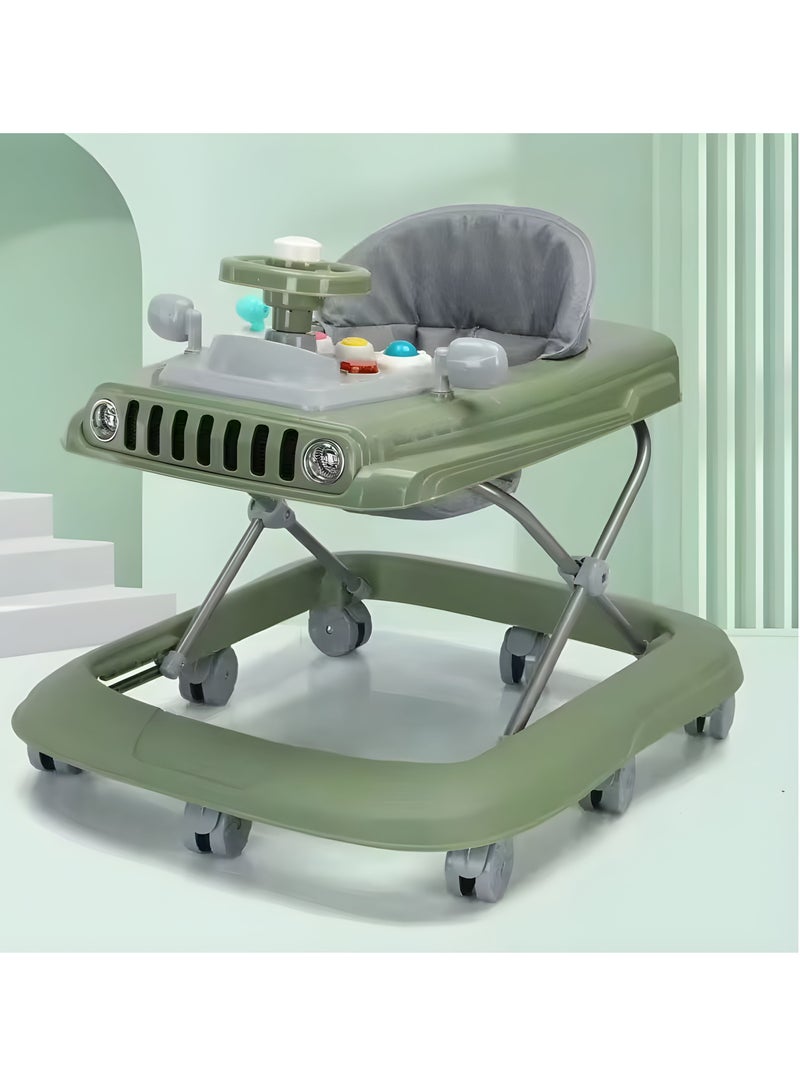 MULHEM Newborn Baby Walker: 8-Wheel Ride-On Toy Made of Plastic - Image 1