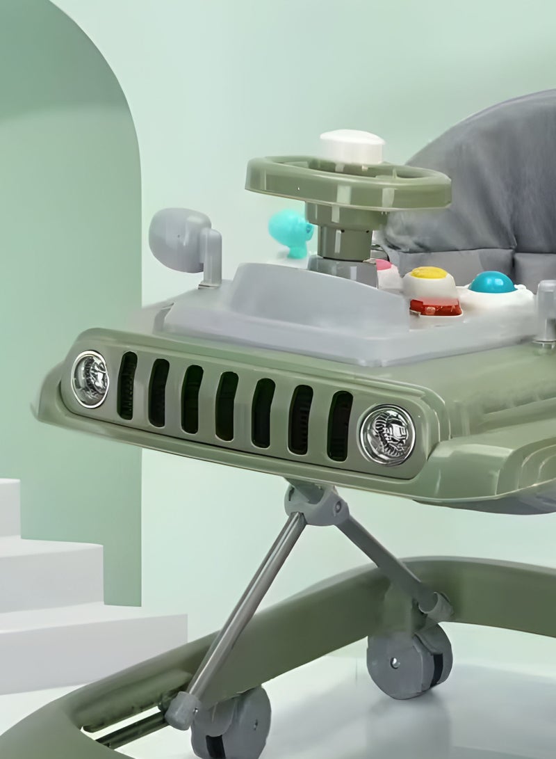 MULHEM Newborn Baby Walker: 8-Wheel Ride-On Toy Made of Plastic - Image 2