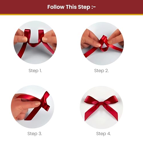 SpecialYou.in Satin Black Ribbon Roll for Bow 5Pcs, Aesthetic Wall Decor Items, Pinterest Finds Aesthetic Room Decor Items Pinterest, Pinterest Room Satin Ribbon 1/2 Inch - Image 4
