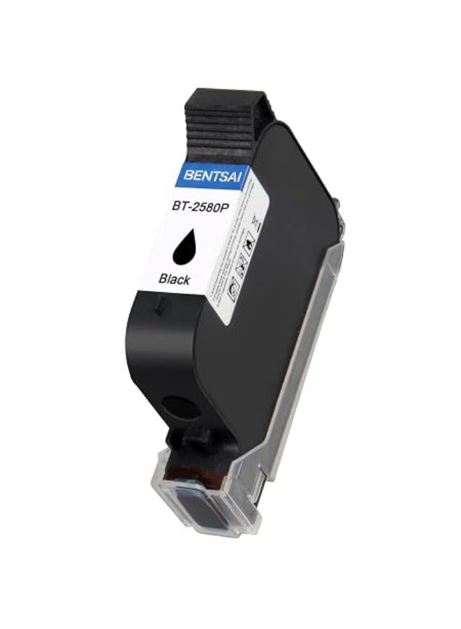BENTSAI Original (Black) Solvent Quick Dry Ink Cartridge BT-2580P for BENTSAI Handheld Inkjet Printer BT-HH6105B2/BT-HH6105B3/B10 - Image 1