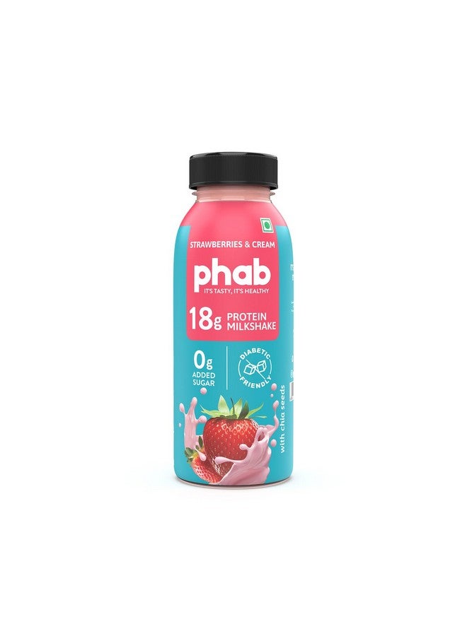 Phab Assorted Protein Milkshakes with 18g Protein & No Added Sugar | Gluten-Free & Gut-Friendly, Trans Fat Free | Rich Source of Fibre & Pre-biotics | Healthy & Delicious Protein Shake (200ml, Pack of 6) - Image 2