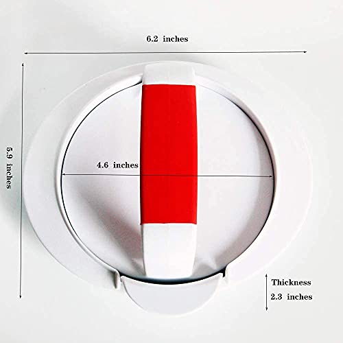 NatldGs Hamburger Press Patty Maker Burger Press Mold Perfectly Sized 4.6” Burger Mold Rings Easy Release Round Hamburger Patty Press for Grill Accessories Set (1 Piece) White - Image 5