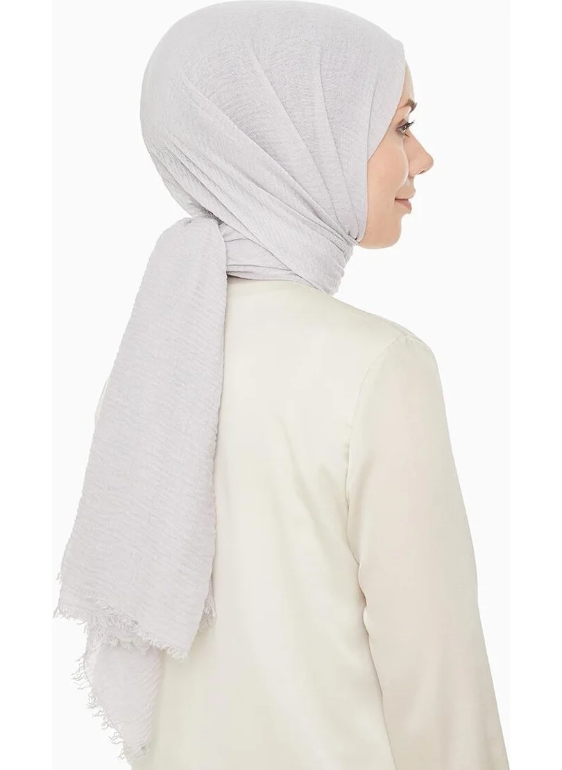 Levidor Light Silver Crepe Shawl