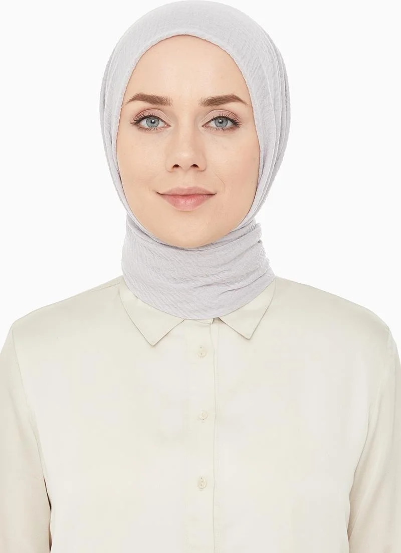 Levidor Light Silver Crepe Shawl
