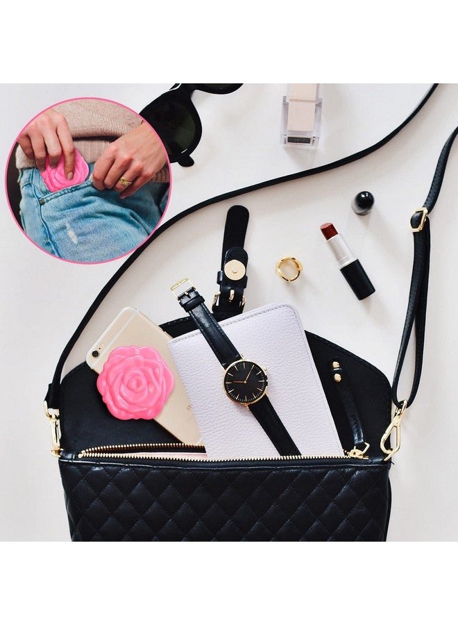 يوليجو 20 حزمة مرآة مدمجة مرآة وردية بلاستيكية صغيرة للسفر مرآة مكياج محمولة قابلة للطي على شكل زهرة وردية مرآة مدمجة هدية لوصيفات العروس للنساء والفتيات وحفلات الزفاف - Image 5