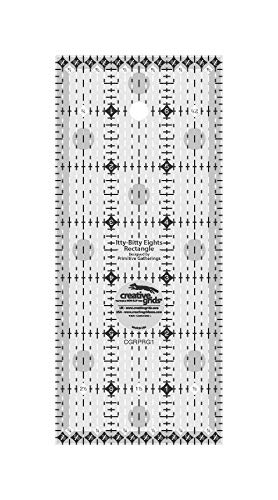 Creative Grids Itty-Bitty Eights Rectangle Ruler 3in x 7in Quilting Ruler – CGRPRG1 – Made in USA, Non-Slip Grip Acrylic Quilting, Sewing, Crafting - Image 3