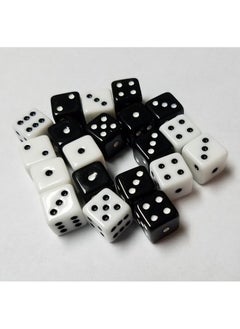 20X Black And White 10Mm Dice With Dots - pzsku/Z9A6A41306A8F27DDC2AAZ/45/_/1688970808/5cc5f2f4-675b-4dd4-90fe-c7dc33122993