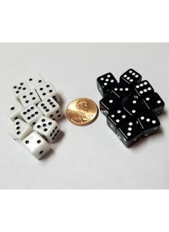 20X Black And White 10Mm Dice With Dots - pzsku/Z9A6A41306A8F27DDC2AAZ/45/_/1688970809/a830e000-ce29-443f-8dc2-931f0ea3a0c3