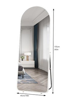 Generic Arched Full Length Mirror  Floor Big Standing Mirror, Against Wall for Bedroom,Dressing and Wall-Mounted Thin Frame Mirror  - Image 4