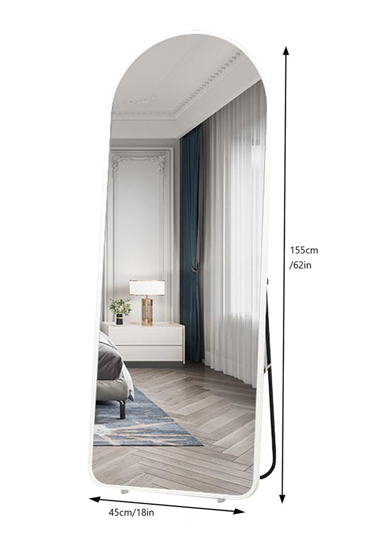 Generic - Arched Full Length Mirror  Floor Big Standing Mirror, Against Wall for Bedroom,Dressing and Wall-Mounted Thin Frame Mirror - Image 1