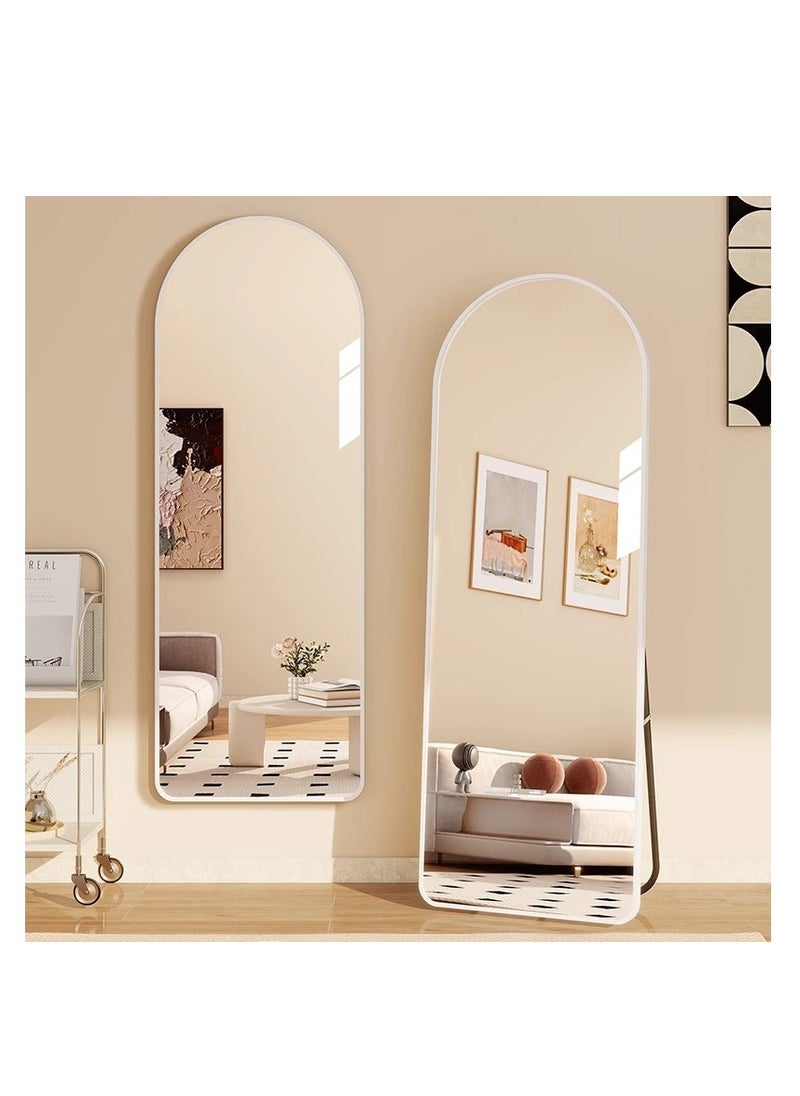 Generic - Arched Full Length Mirror  Floor Big Standing Mirror, Against Wall for Bedroom,Dressing and Wall-Mounted Thin Frame Mirror - Image 1