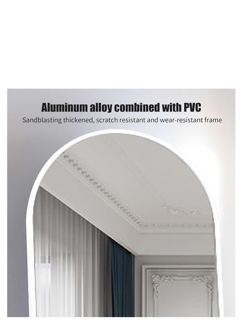 Generic - Arched Full Length Mirror  Floor Big Standing Mirror, Against Wall for Bedroom,Dressing and Wall-Mounted Thin Frame Mirror - Image 1