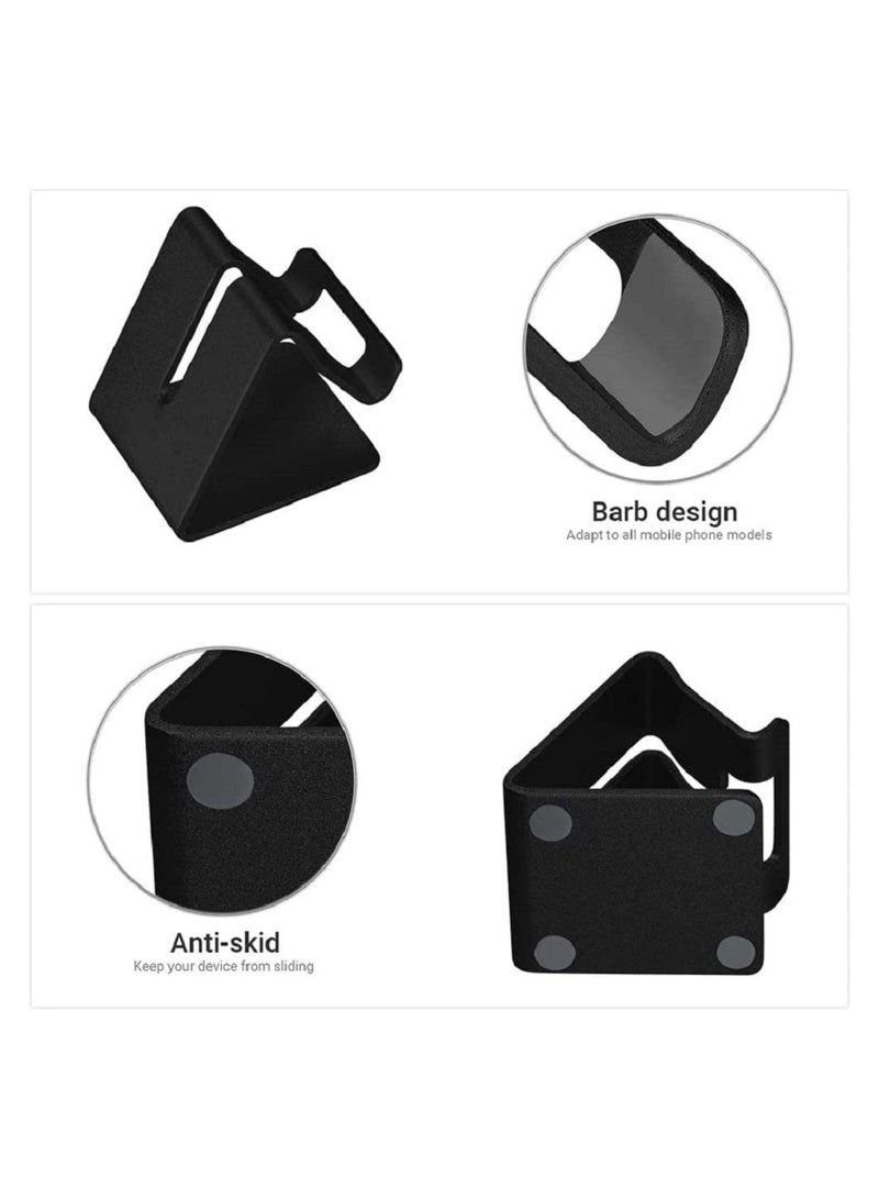 Cell Phone Stand, Holder Aluminum Dock Cradle Compatible with Switch, All Android Smartphone, for iPhone 12 11 Pro Xs Max Xr X 8 7 6 6s Plus 5, Accessories Desk (Matte Black)