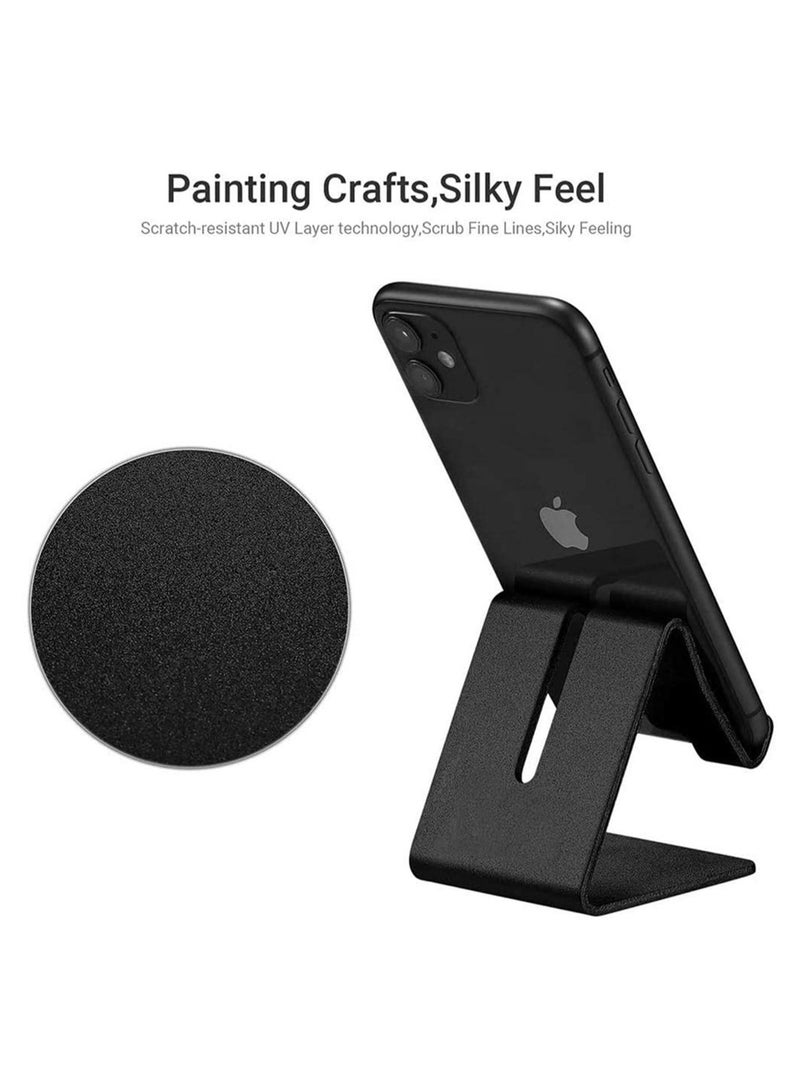 Y&D Cell Phone Stand, Holder Aluminum Dock Cradle Compatible with Switch, All Android Smartphone, for iPhone 12 11 Pro Xs Max Xr X 8 7 6 6s Plus 5, Accessories Desk (Matte Black)  - Image 4