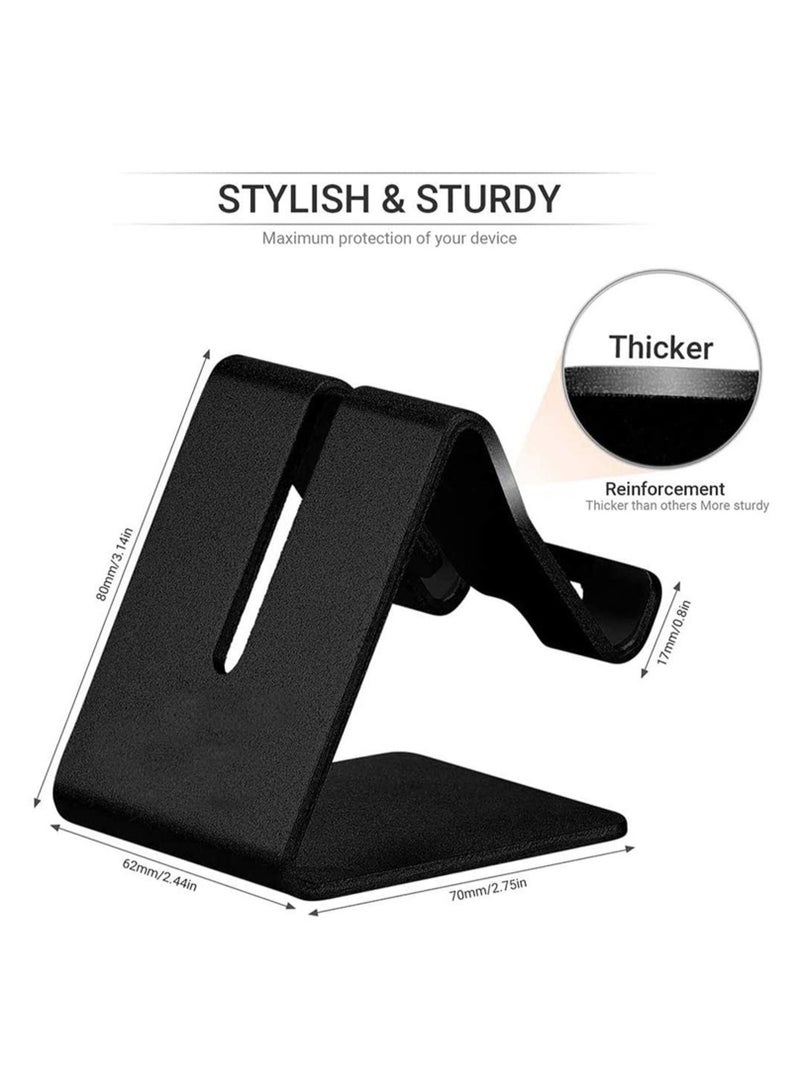 Y&D Cell Phone Stand, Holder Aluminum Dock Cradle Compatible with Switch, All Android Smartphone, for iPhone 12 11 Pro Xs Max Xr X 8 7 6 6s Plus 5, Accessories Desk (Matte Black)  - Image 5