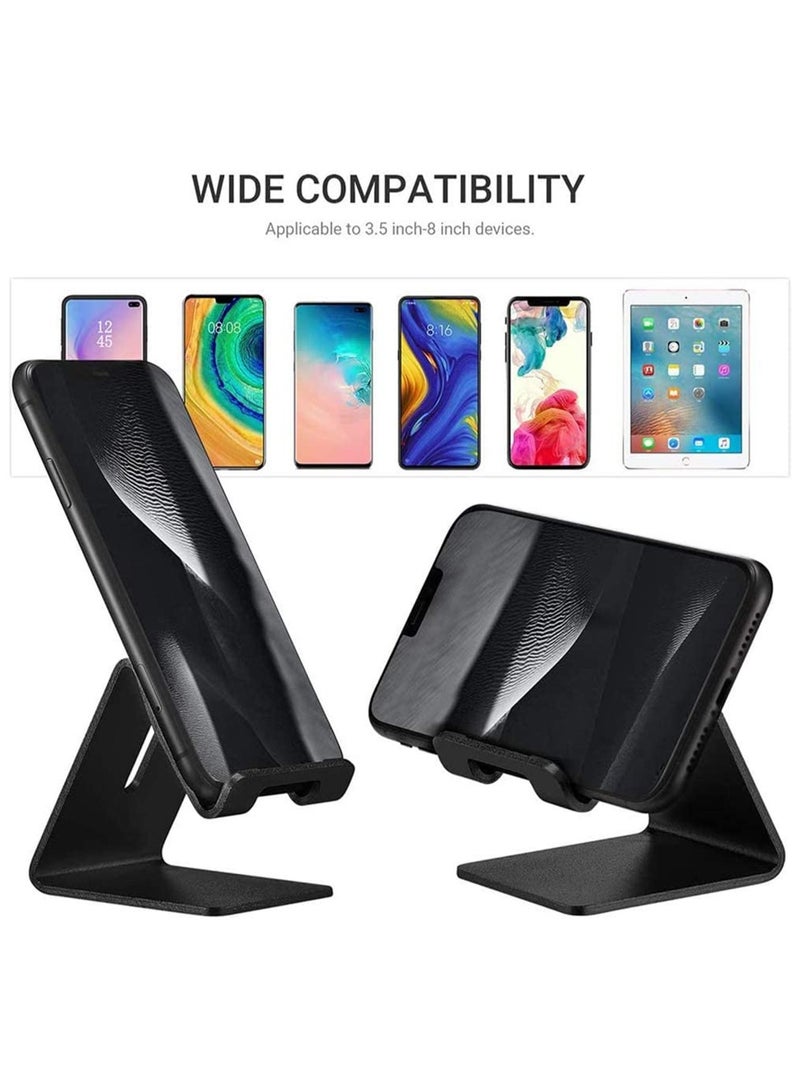 Y&D Cell Phone Stand, Holder Aluminum Dock Cradle Compatible with Switch, All Android Smartphone, for iPhone 12 11 Pro Xs Max Xr X 8 7 6 6s Plus 5, Accessories Desk (Matte Black)  - Image 3