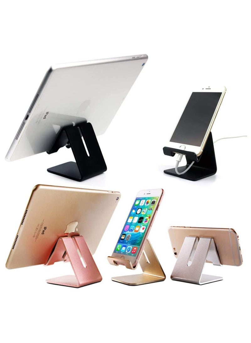 Cell Phone Stand, Holder Aluminum Dock Cradle Compatible with Switch, All Android Smartphone, for iPhone 12 11 Pro Xs Max Xr X 8 7 6 6s Plus 5, Accessories Desk (Matte Black)