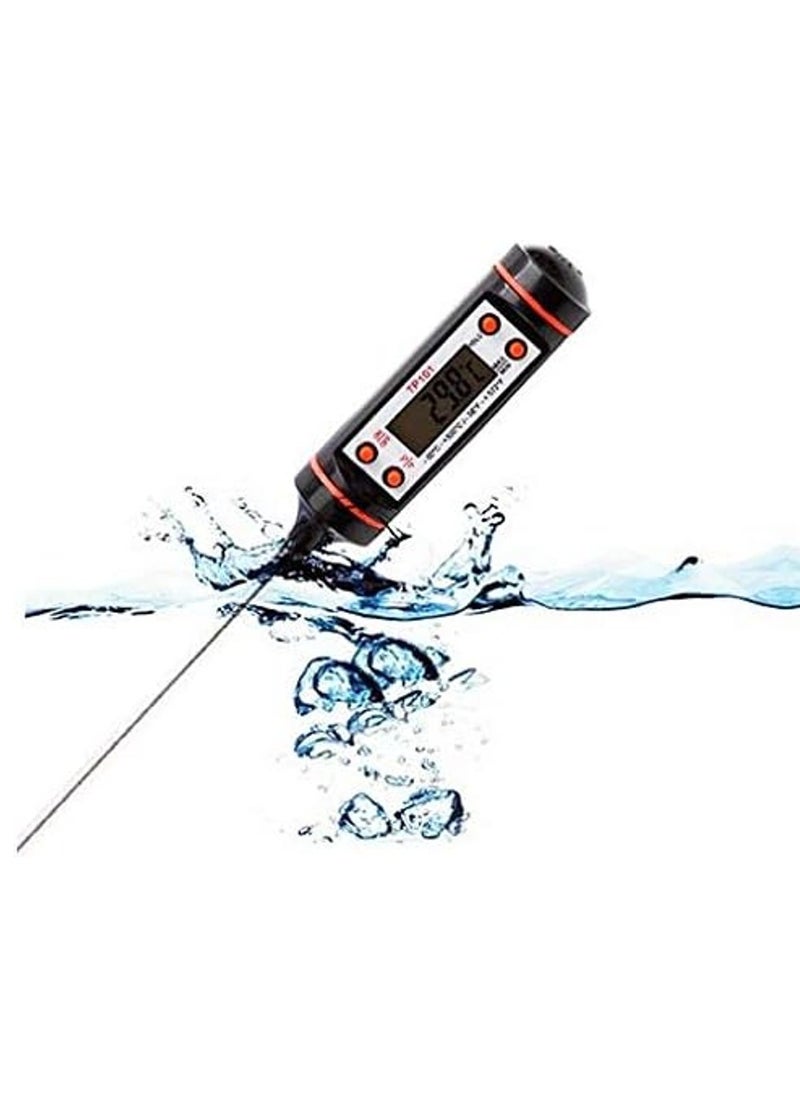 Rubik - Multi-Functional Digital Thermometer Temperature Meter Detector for Car Auto Air Conditioning A/C, Cooking Thermometer, Meat, Milk, Grill, Candy, BBQ, Soup, Turkey, Roast & Baking - Image 1