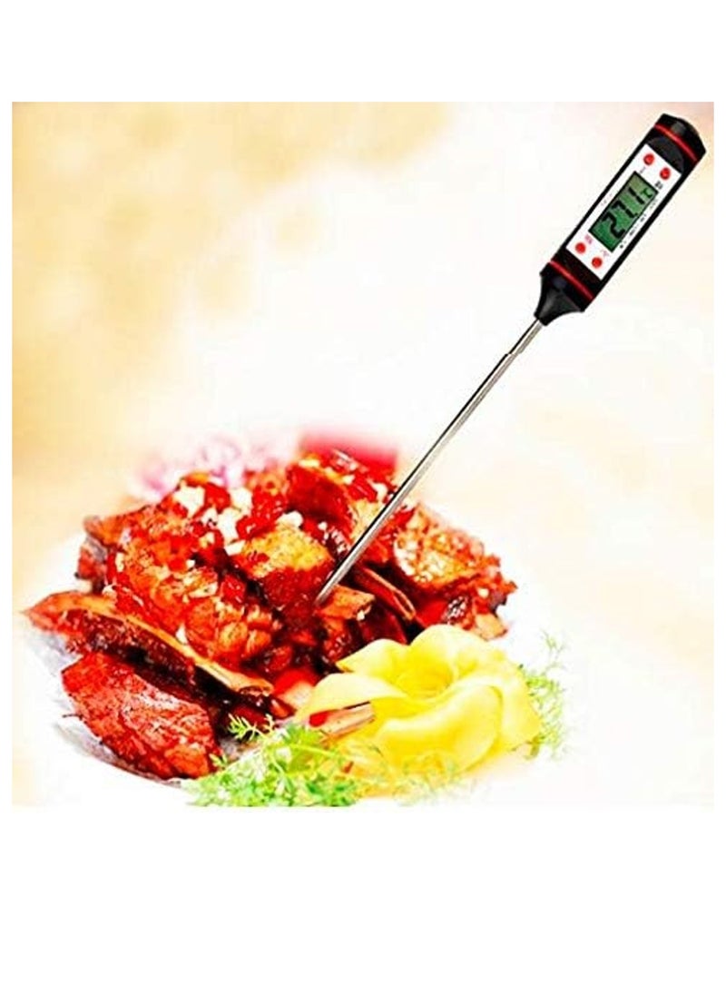 Rubik - Multi-Functional Digital Thermometer Temperature Meter Detector for Car Auto Air Conditioning A/C, Cooking Thermometer, Meat, Milk, Grill, Candy, BBQ, Soup, Turkey, Roast & Baking - Image 1