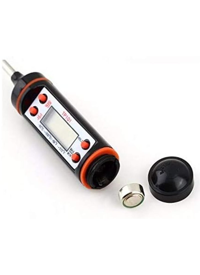Rubik - Multi-Functional Digital Thermometer Temperature Meter Detector for Car Auto Air Conditioning A/C, Cooking Thermometer, Meat, Milk, Grill, Candy, BBQ, Soup, Turkey, Roast & Baking - Image 1