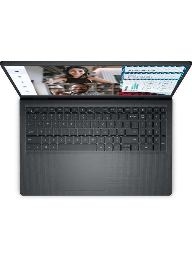 ديل لابتوب فوسترو 3520 بشاشة مقاس 15.6 بوصة بدقة فائقة الجودة ومعالج انتل كور i3-1215U وذاكرة وصول عشوائي رام 8 جيجابايت ومحرك أقراص اس اس دي سعة 512 جيجابايت / نظام تشغيل اوبونتو / بطاقة رسومات انتل يو اتش دي/ اللغة الإنجليزية أسود - Image 4
